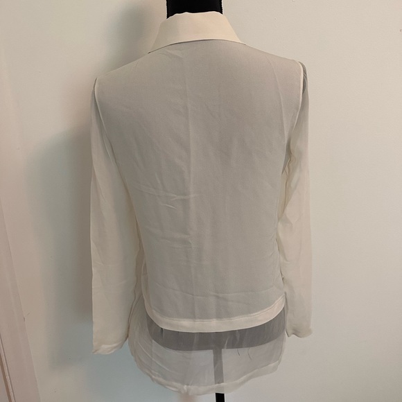 Yigal Azrouël silk long sleeve blouse size 0 - Picture 2 of 7